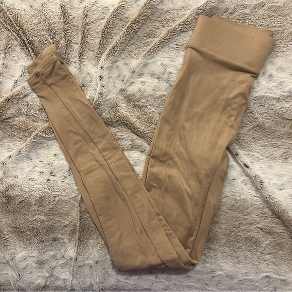MYOUTFITONLINE High Waisted Light Mocha Leggings - Picture 2 of 4